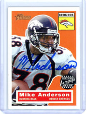 Mike Anderson 2001 Topps Heritage Auto
