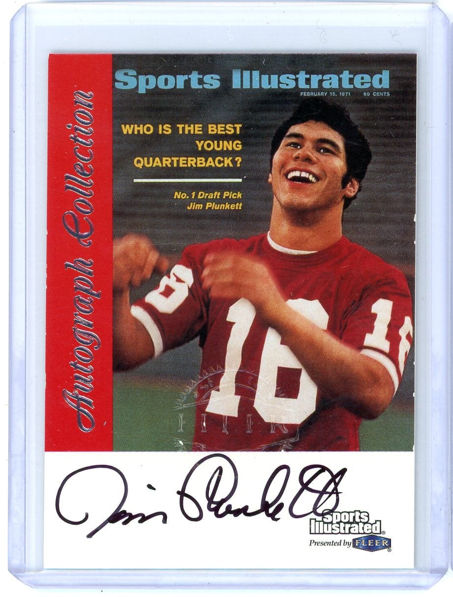 Jim Plunkett 1999 Fleer Sports Illustrated Autograph Collection Auto