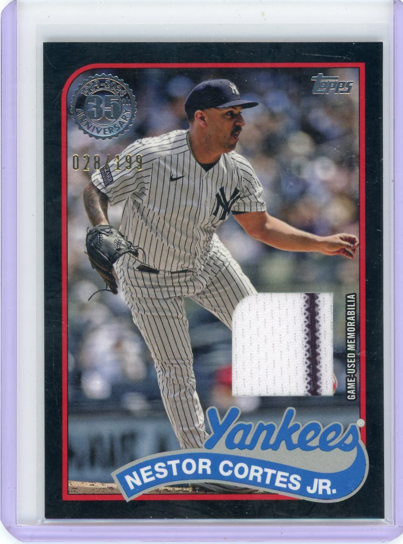 Nestor Cortes Jr 2024 Topps 35th Anniversary Relic Black 