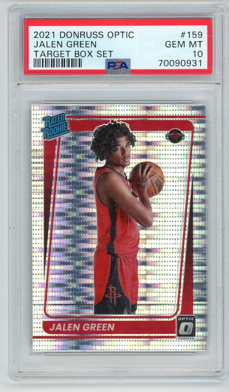 Jalen Green 2021 Donruss Optic Target Box Set Rated Rookie PSA 10