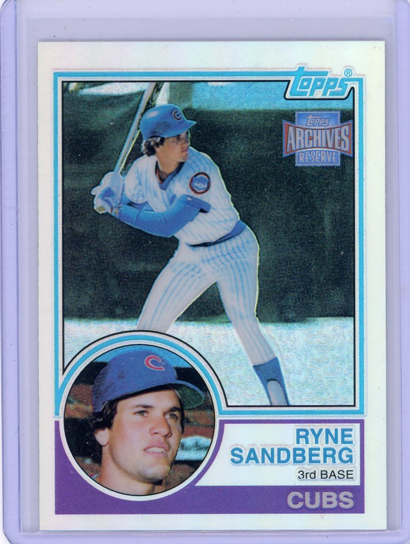 Ryne Sandberg 1996 Topps Chrome 1983 Topps (RC reprint) refractor 