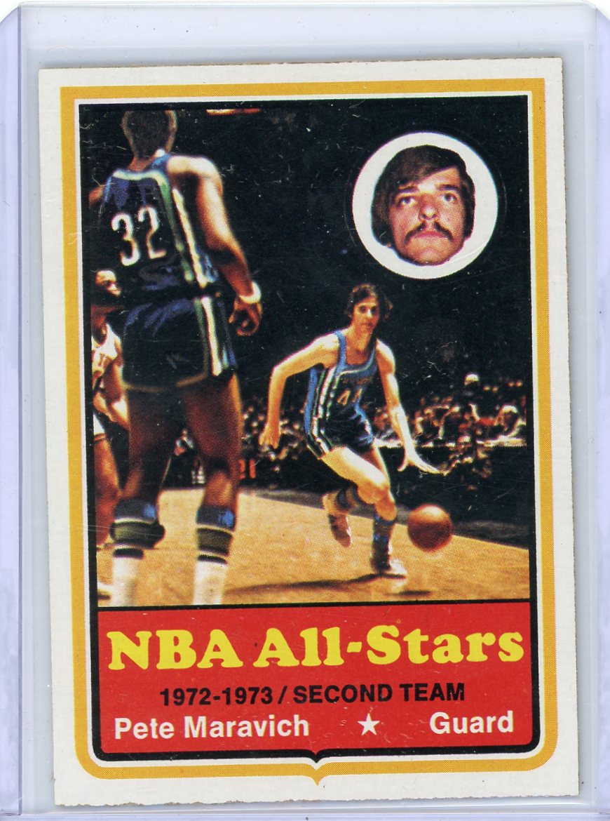 Pete Maravich 1973-74 Topps #136 NBA All-Stars