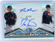 Max Meyer Dax Fulton 2020 Bowman Chrome Franchise Futures dual autograph #'d 67/99