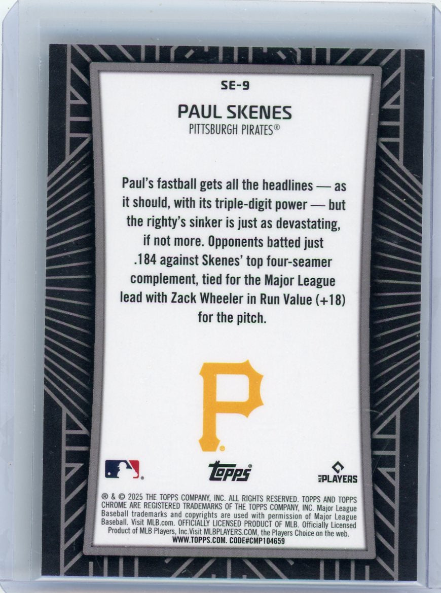 Paul Skenes 2025 Topps Chrome Shadow Etch SSP