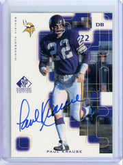 Paul Krause 1999 Upper Deck Signature Edition Auto