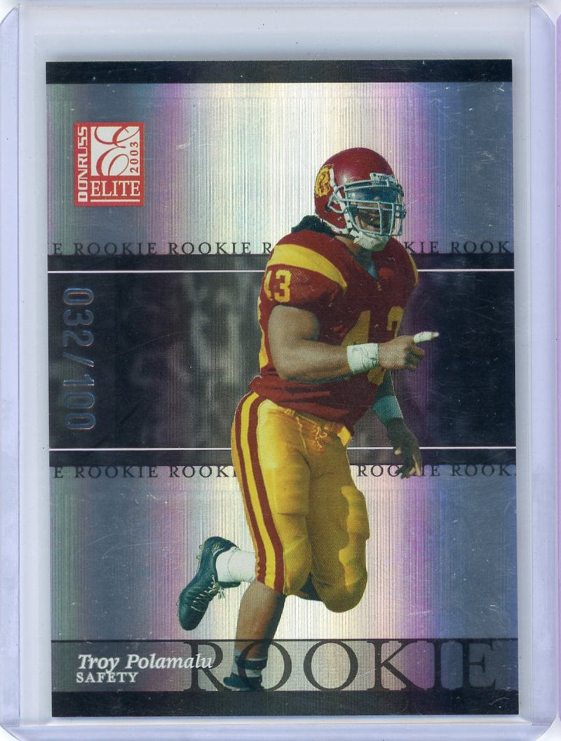 Troy Polamalu 2003 Donruss Elite Rookie 