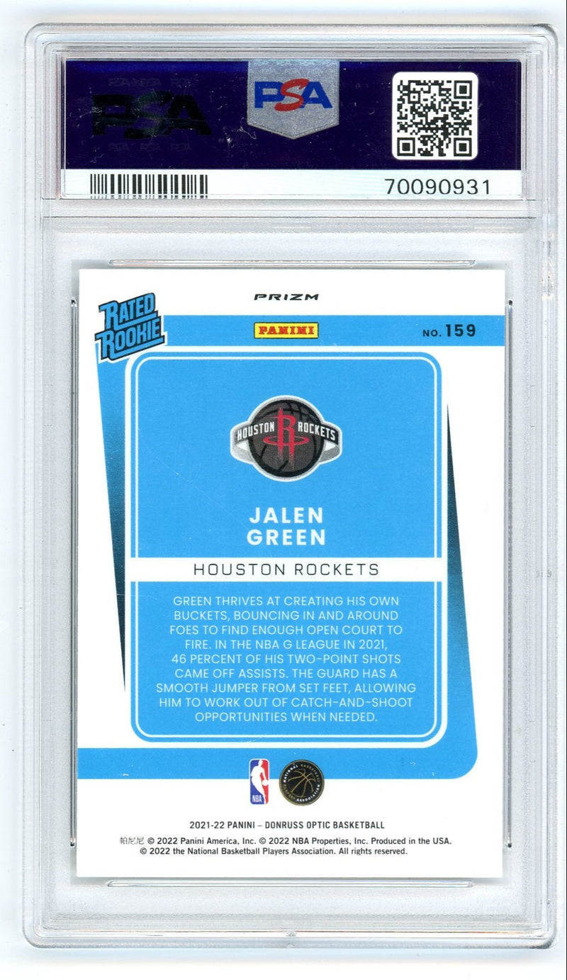 Jalen Green 2021 Donruss Optic Target Box Set Rated Rookie PSA 10