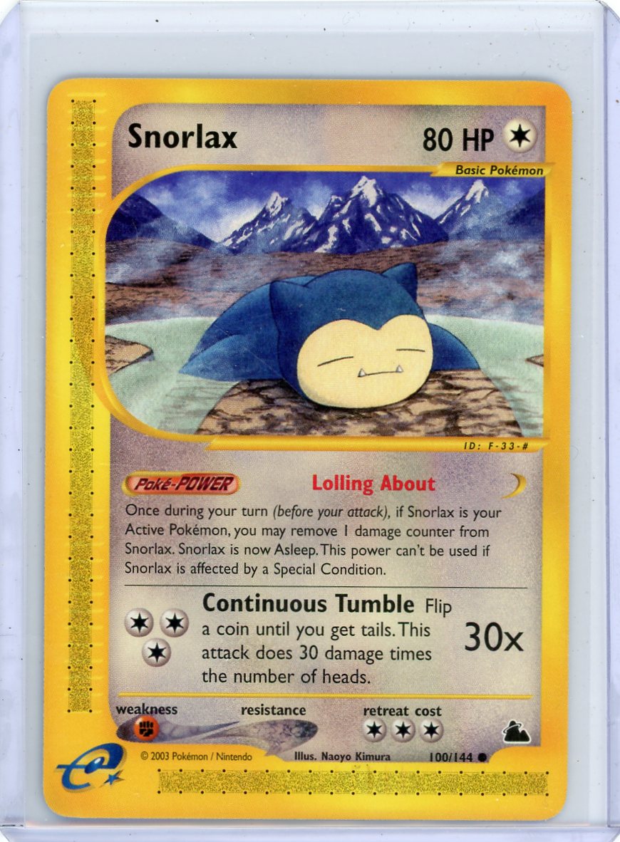 Snorlax Pokémon Skyridge #100/144 NM