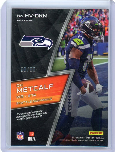 DK Metcalf 2022 Panini Spectra High Voltage relic #'d 50/99