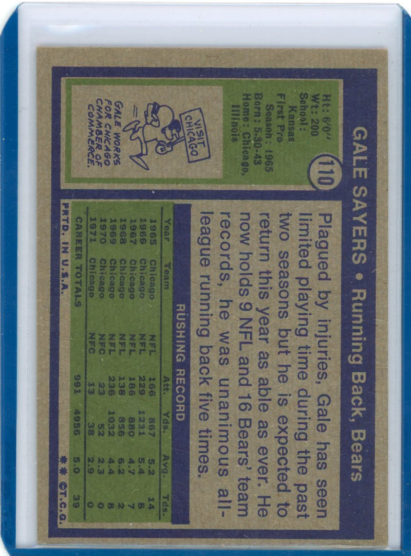 Gale Sayers 1972 Topps 