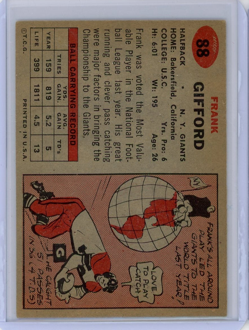 Frank Gifford 1957 Topps 