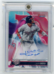 Juan Soto 2020 Bowman's Best Autograph Red #'d 09/10