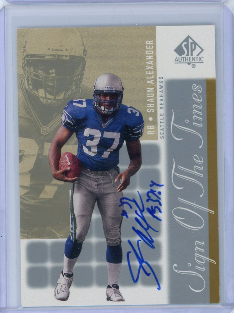 Shaun Alexander 2000 Upper Deck SP Authentic Sign of the Times Autograph