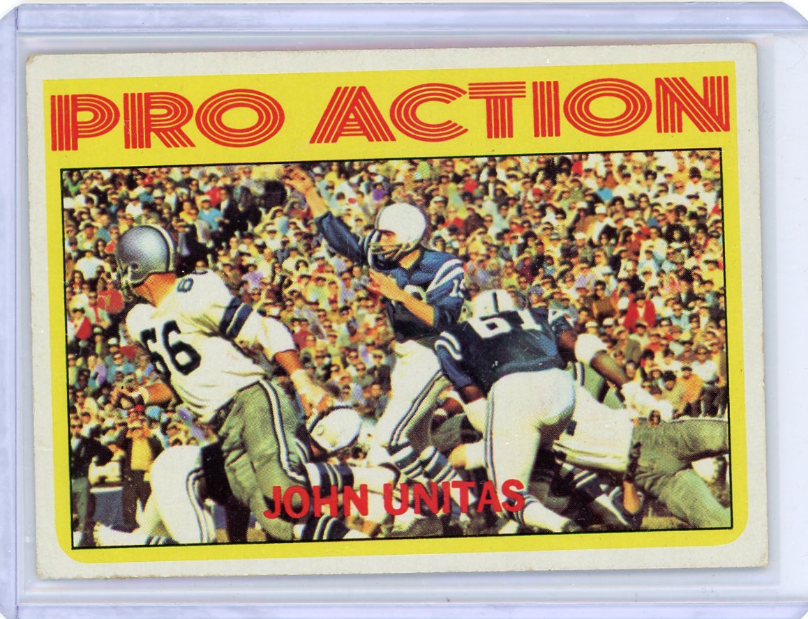 John Unitas 1972 Topps #251 Pro Action