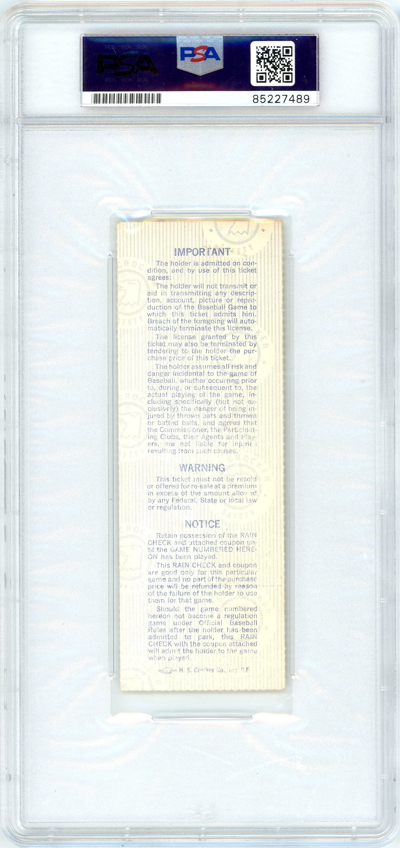 Reggie Jackson / Greg Nettles / Lou Pinella / Chris Chambliss 1977 NY Yankees World Series Ticket