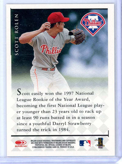 Scott Rolen 1998 Donruss Signature Series Auto