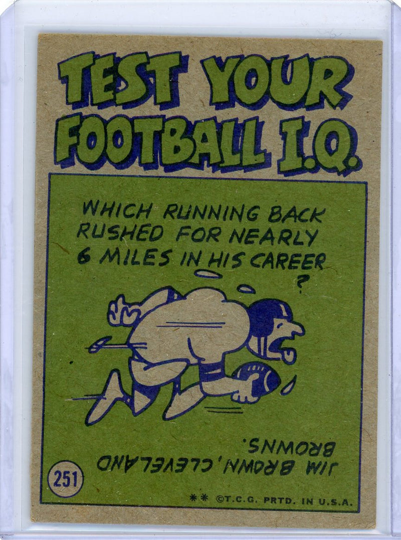 John Unitas 1972 Topps 