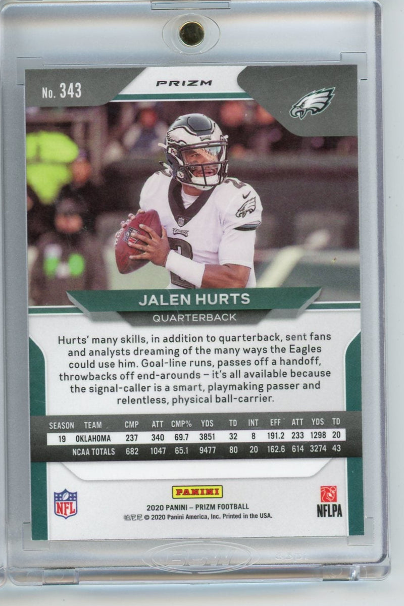 Jalen Hurts 2020 Panini Prizm Silver Rookie Card