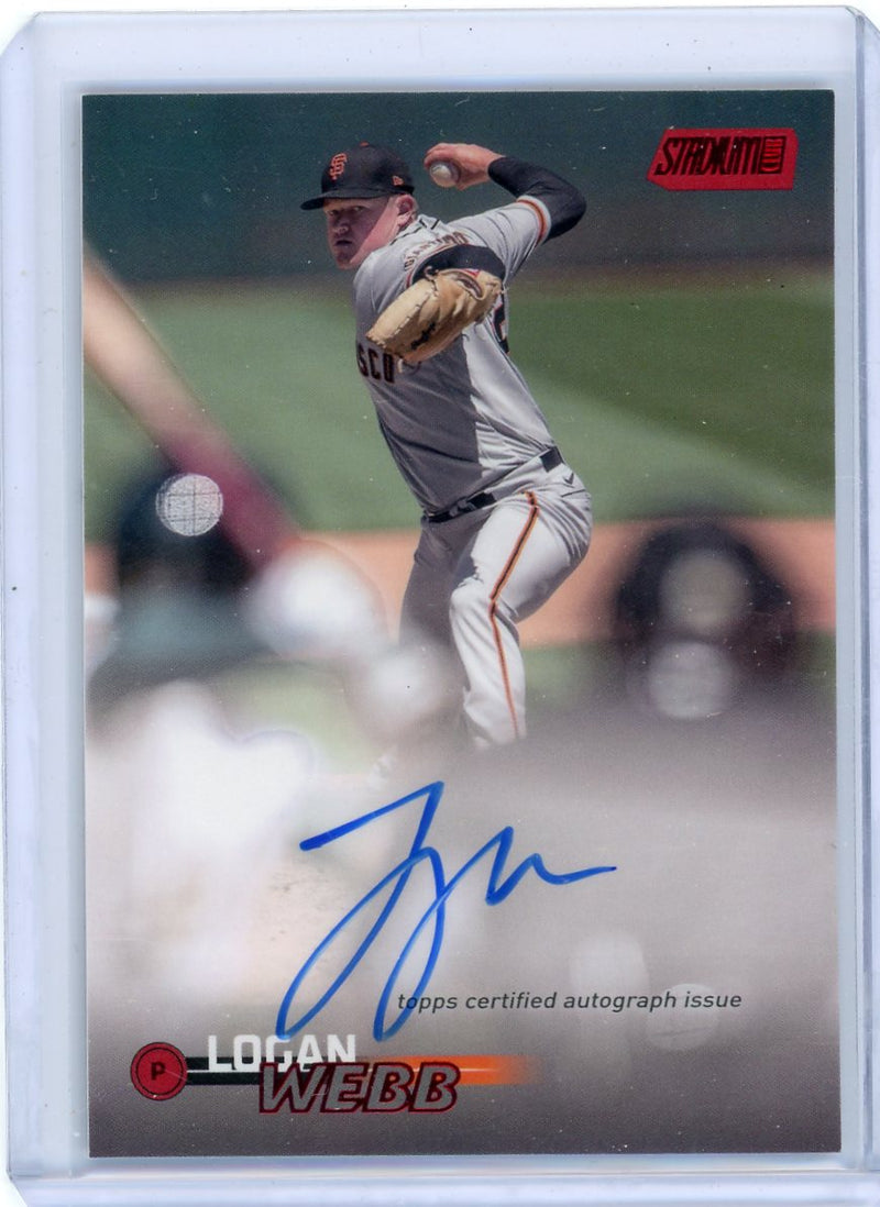 Logan Webb 2023 Topps Stadium Club autograph red foil 