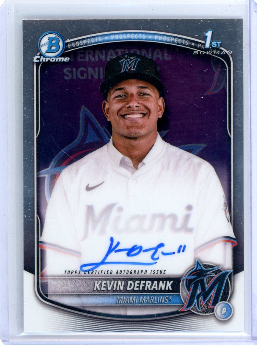 Kevin Defrank 2025 Bowman Chrome 1st Autograph