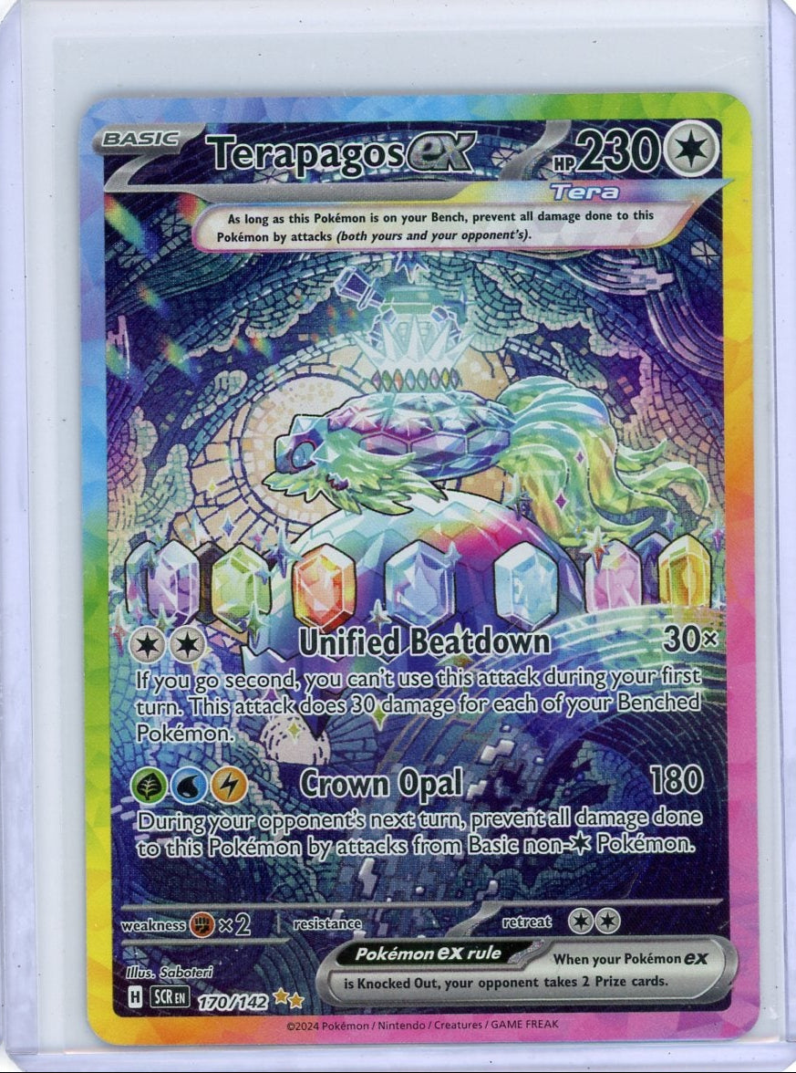 Terapagos ex Pokémon Stellar Crown Special Illustration Rare #170/142
