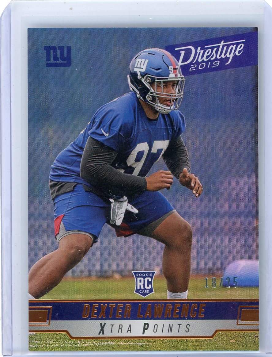 Dexter Lawrence 2019 Panini Prestige Football Rookie #'d 18/25