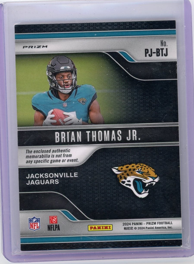 Brian Thomas Jr. 2024 Panini Prizm Premier Jerseys patch