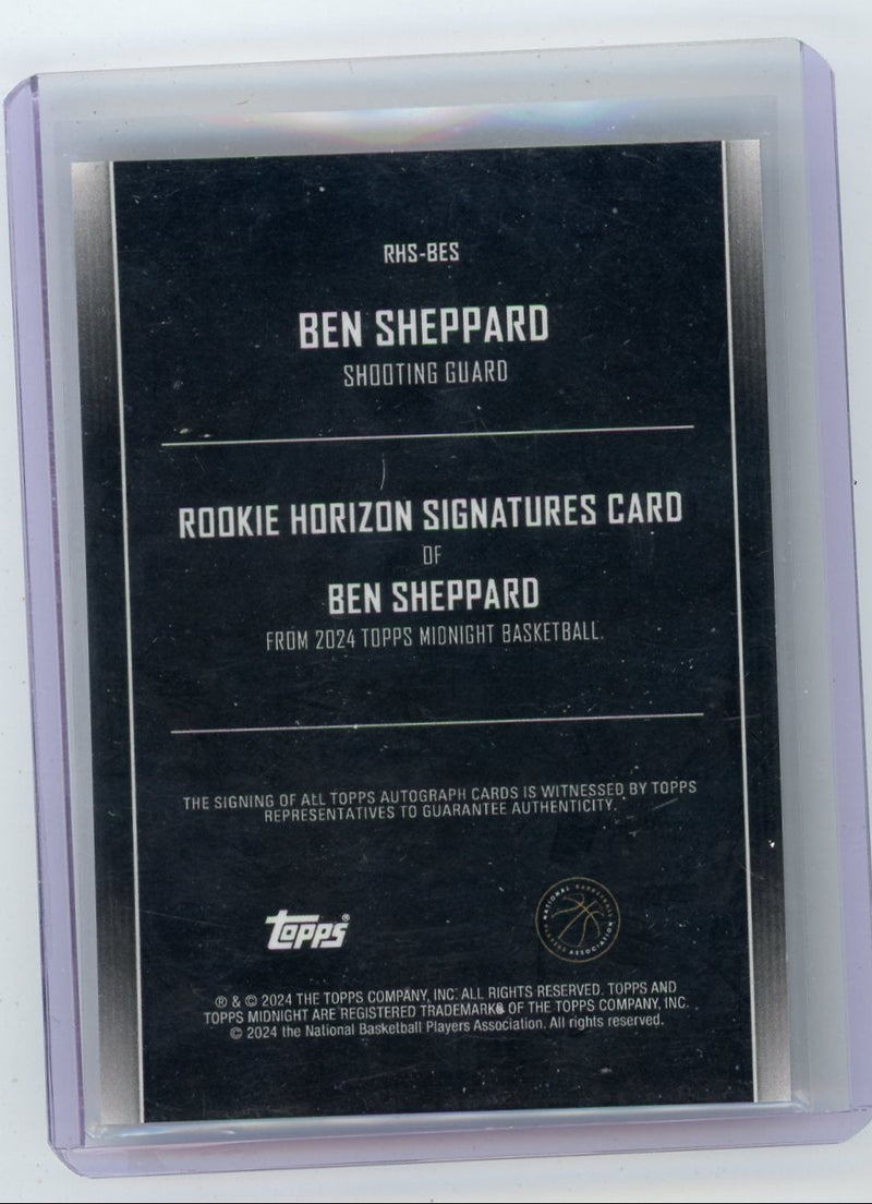Ben Sheppard 2024-25 Topps Midnight Rookie Horizon Signatures Pink Auto 