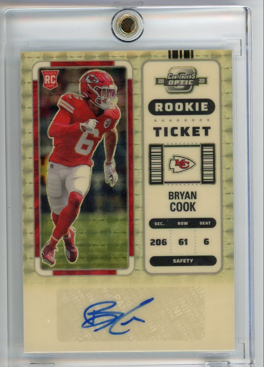 Bryan Cook 2022 Panini Contenders Optic Gold Prizm #'d 1/1