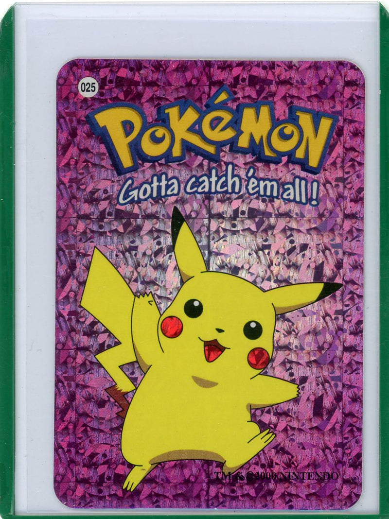 Pikachu Pocket Monsters (Pokémon) purple foil vending machine sticker 