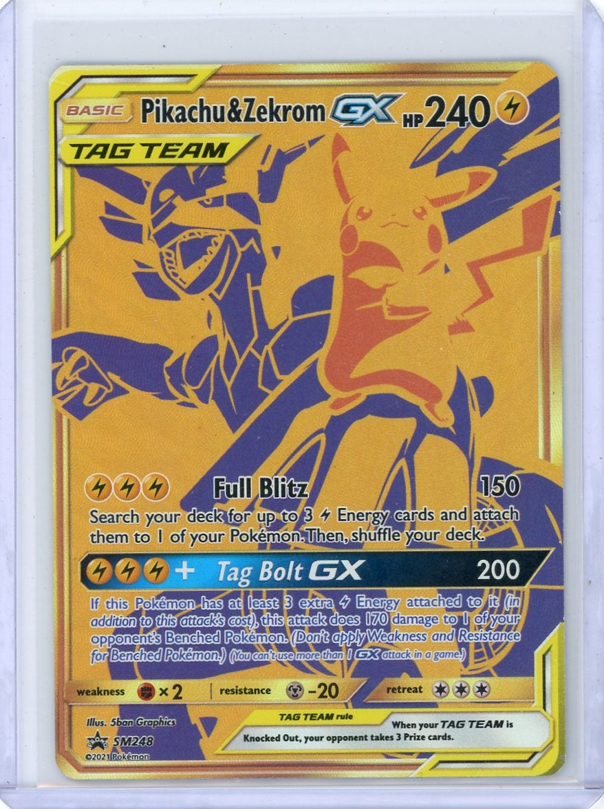 Pikachu & Zekrom GX Pokémon Black Star Promo #SM248