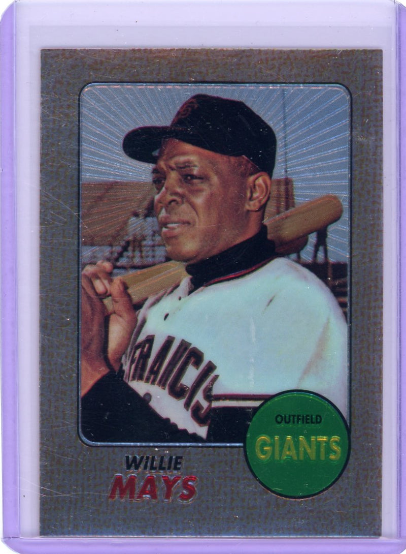 Willie Mays 1996 Topps Chrome reprint (VARIETY)