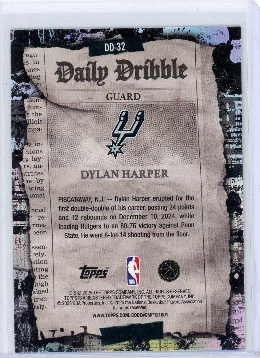 Dylan Harper 2025-26 Topps Daily Dribble RC