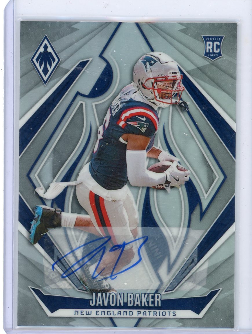 Javon Baker 2024 Panini Phoenix Silver Auto #'d 44/199