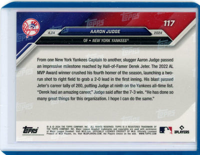 Aaron Judge 2024 Topps Now #117 #'d 07/49