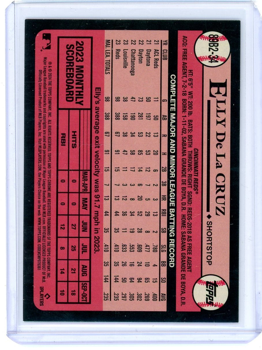 Elly De La Cruz 2024 Topps 1989 Topps Baseball 35th Anniversary Foil (Series Two)