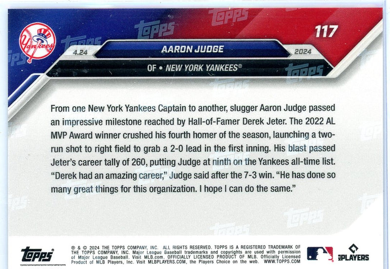 Aaron Judge 2024 Topps Now 