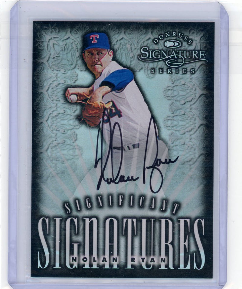 Nolan Ryan 1998 Donruss Signature Series Refractor Autograph 