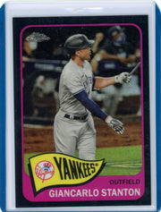 Giancarlo Stanton 2021 Topps Redux Chrome black refractor #'d 19/25
