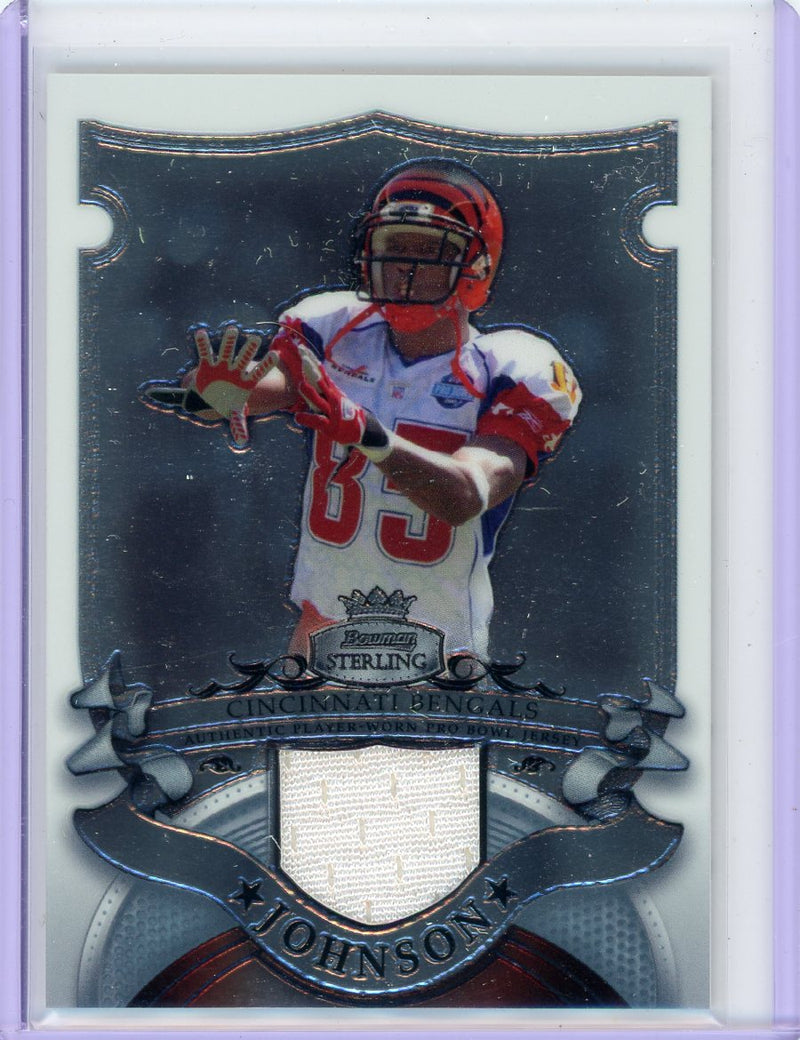 Chad Johnson 2007 Bowman Sterling auth. game-used jersey relic