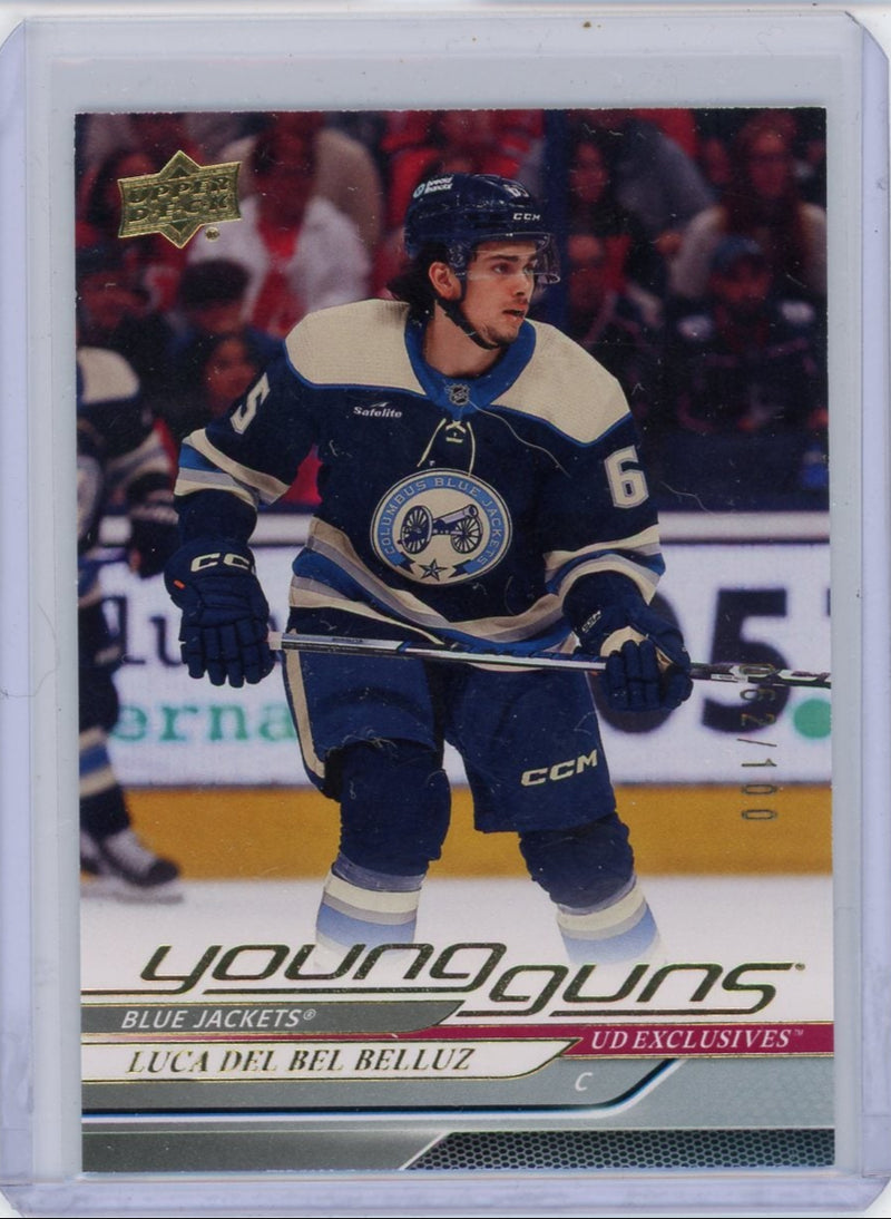 Luca Del Bel Belluz 2024-25 Upper Deck Series 1 Young Guns Exclusive 