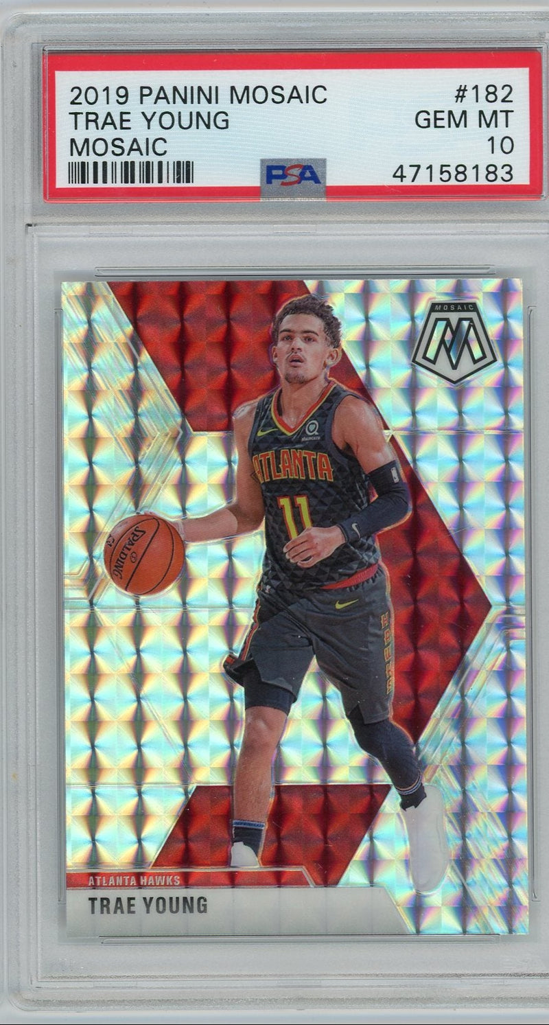Trae Young 2019 Panini Prizm Mosaic PSA 10