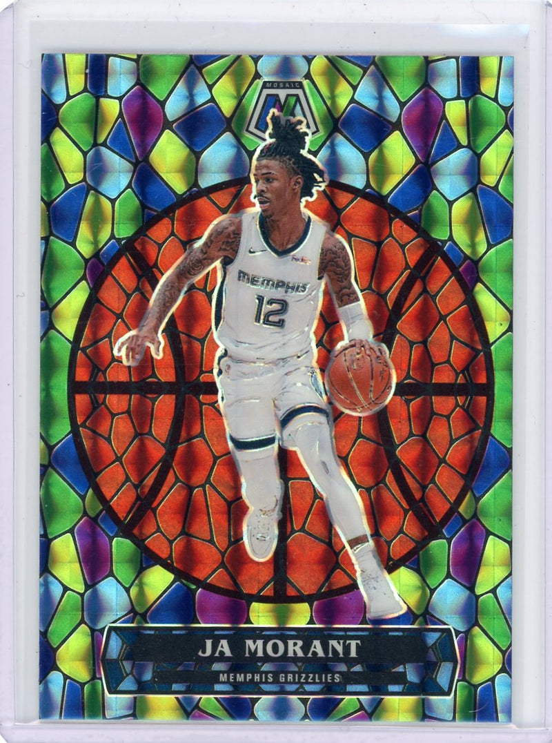 Ja Morant 2020-21 Panini Mosaic Stained Glass SSP