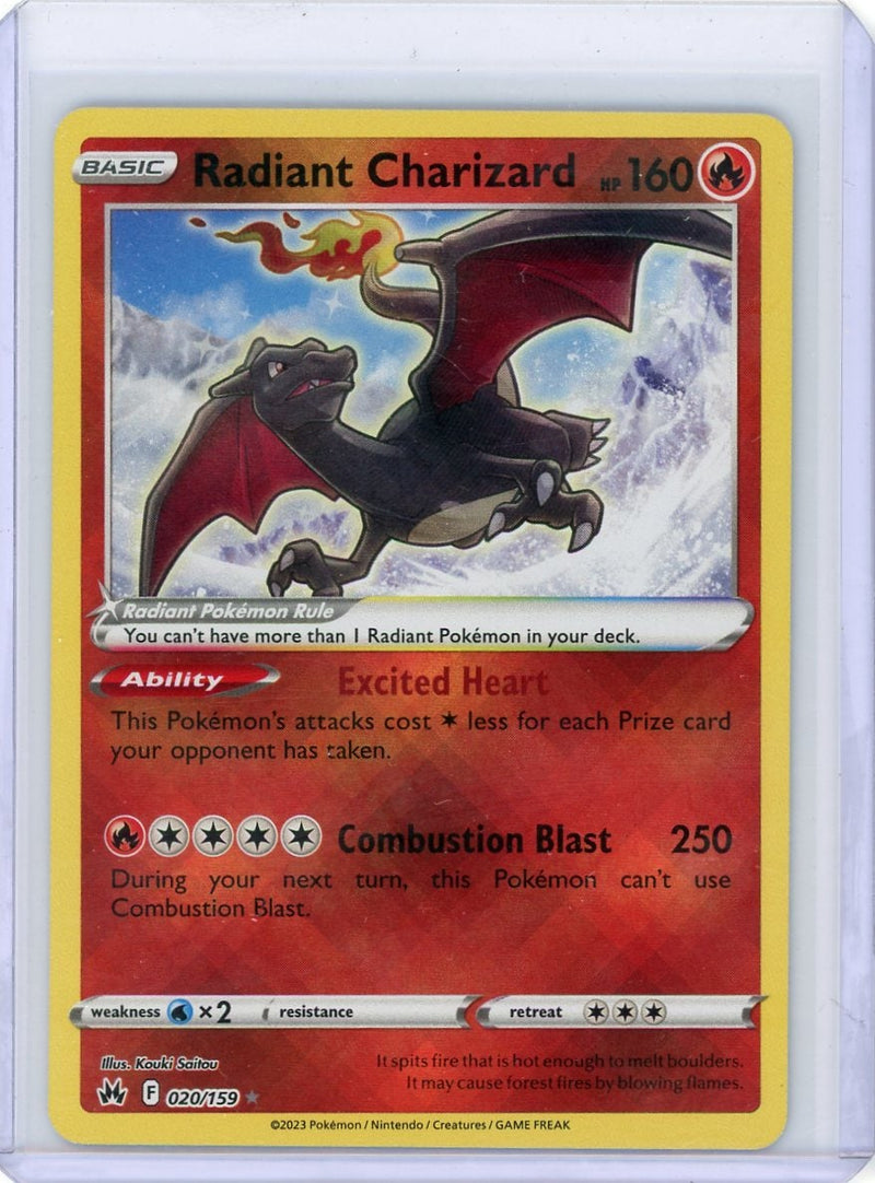 Radiant Charizard Pokémon Crown Zenith Shiny Ultra-Rare 