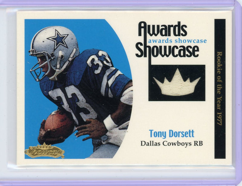 Tony Dorsett 2001 Fleer Showcase Awards Showcase &