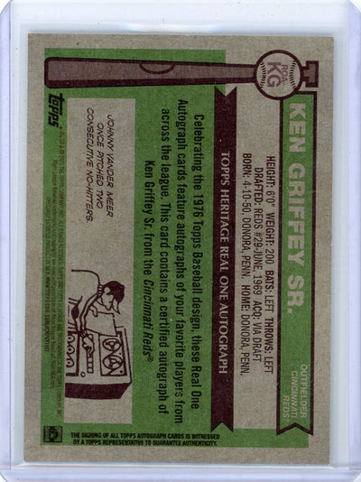 Ken Griffey 2025 Topps Heritage Real One Autograph