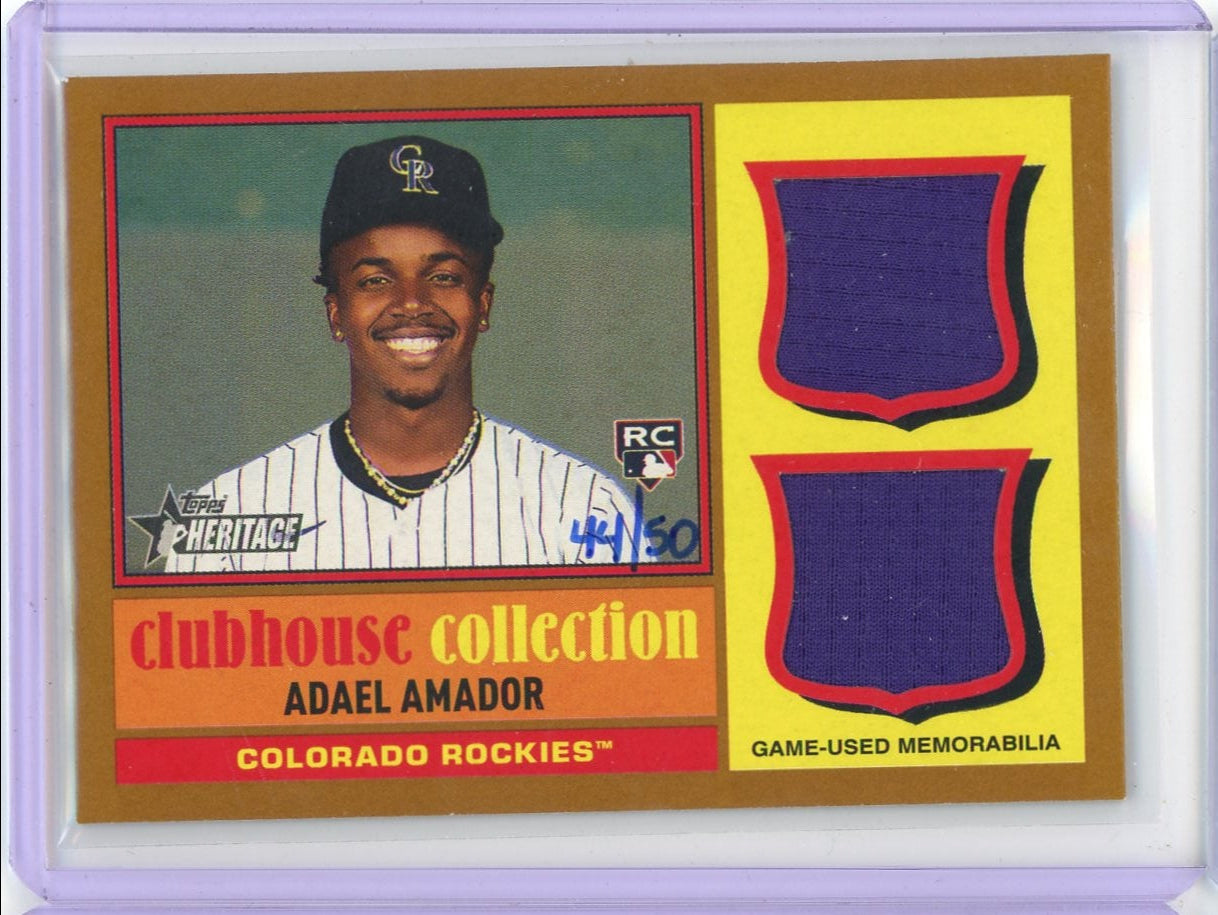 Adael Amador 2025 Heritage Clubhouse Collection Dual Relic RC