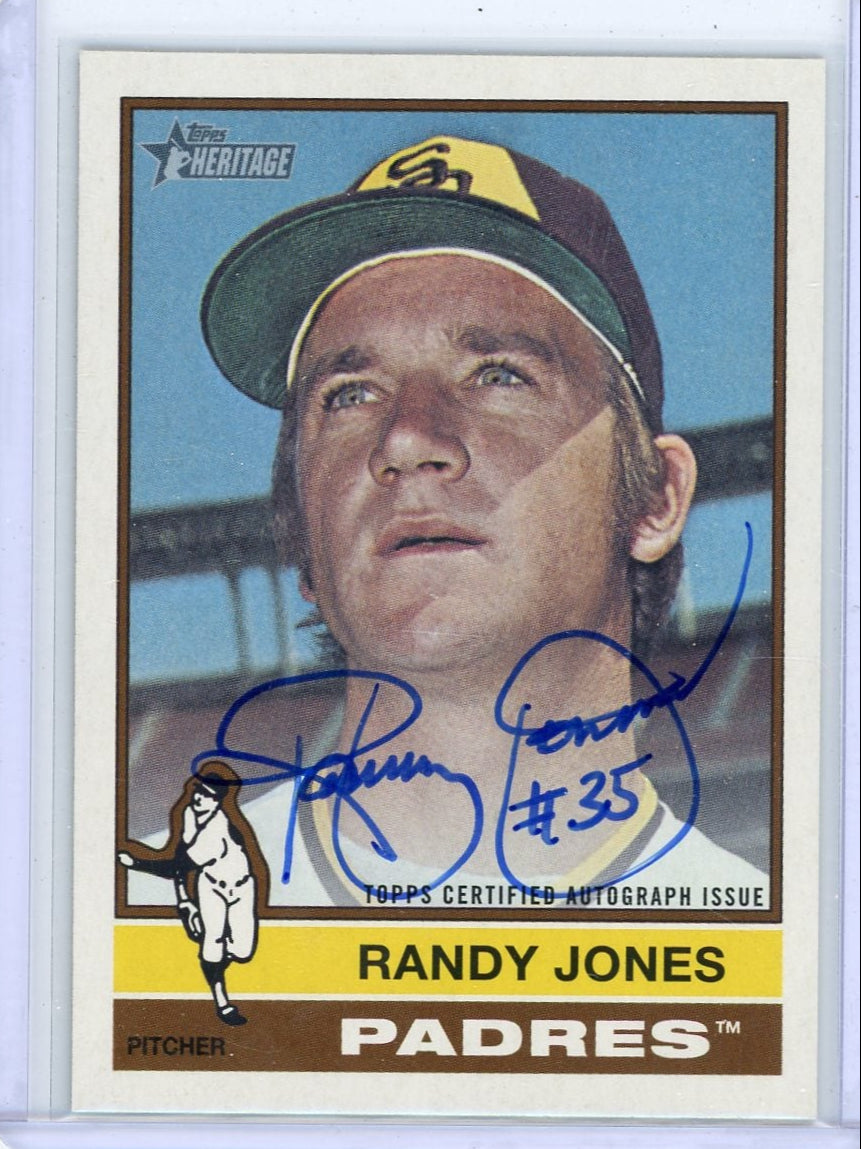 Randy Jones 2025 Topps Heritage Real One Autograph