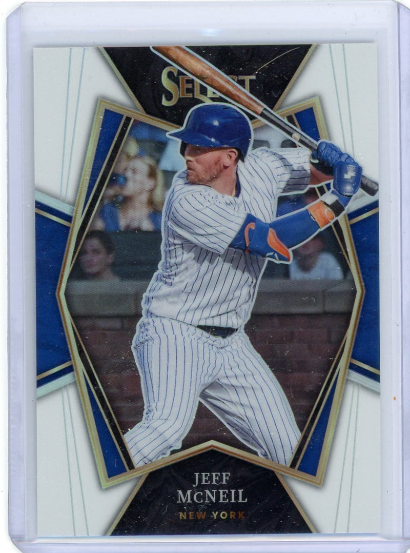 Jeff McNeil 2022 Panini Select white prizm 