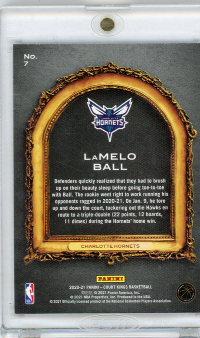 LaMelo Ball 2020-21 Panini Court Kings Le Cinque Piu Belle RC SSP